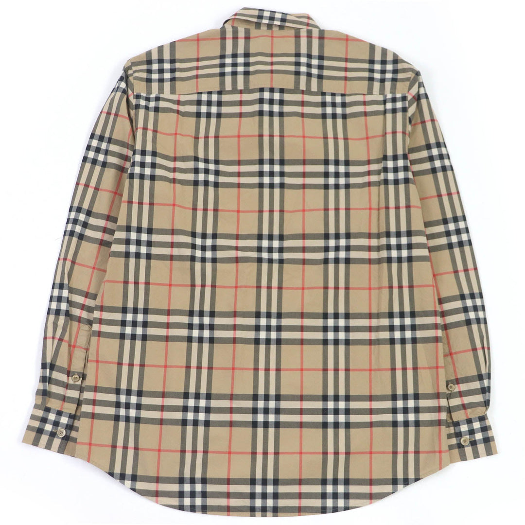 BURBERRY Long sleeve shirt 8020863 Main: 100% cotton beige mens M Used Authentic