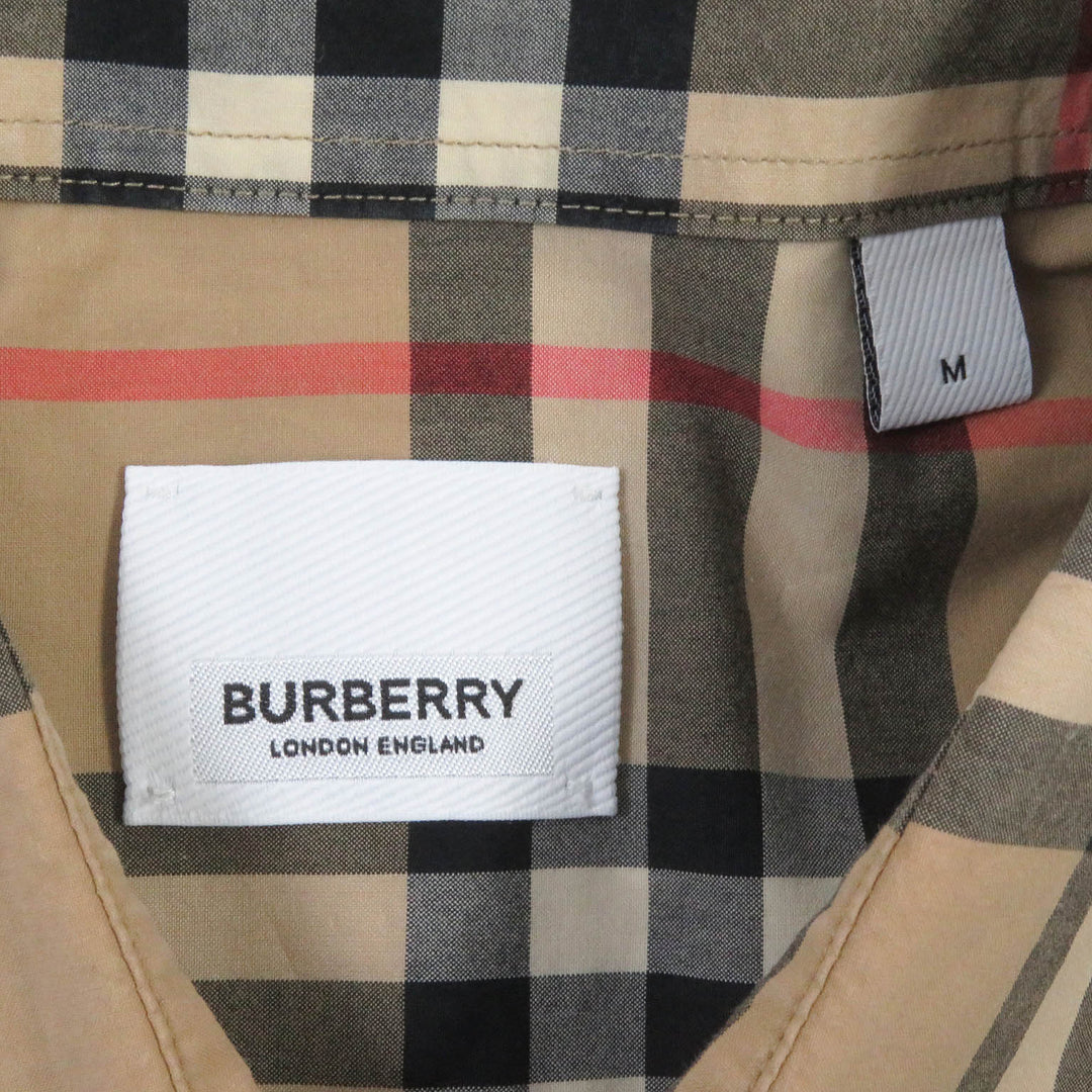 BURBERRY Long sleeve shirt 8020863 Main: 100% cotton beige mens M Used Authentic