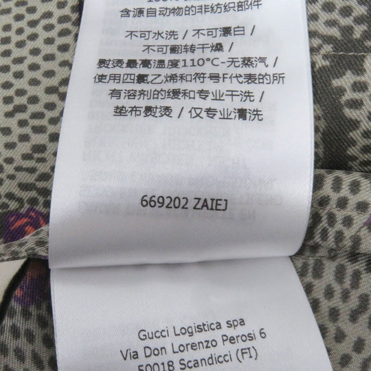 GUCCI Short sleeve shirt 669202 Main: 100% silk, Part: 100% polyester beige mens 46 Used Authentic