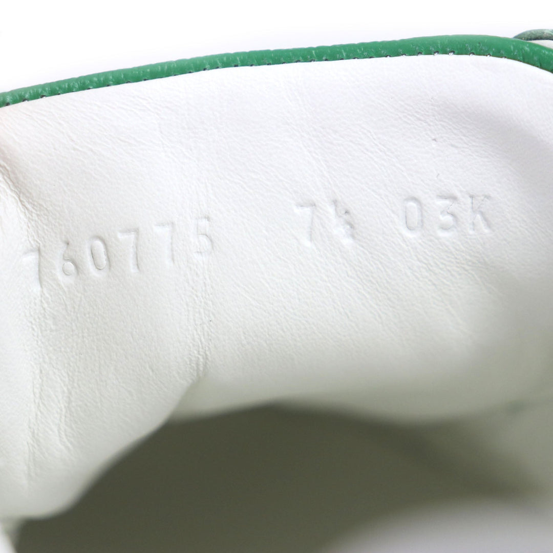 GUCCI Low cut sneakers 760775 Main: GG Crystal green Web line ACE Ace mens 7 1/2 Used Authentic