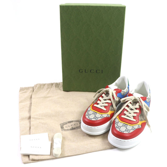 GUCCI Low cut sneakers 726828 Main: PVC, Main: Leather Multi mens 6 Used Authentic