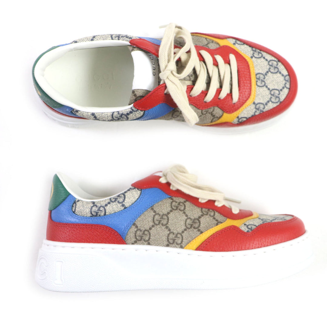 GUCCI Low cut sneakers 726828 Main: PVC, Main: Leather Multi mens 6 Used Authentic