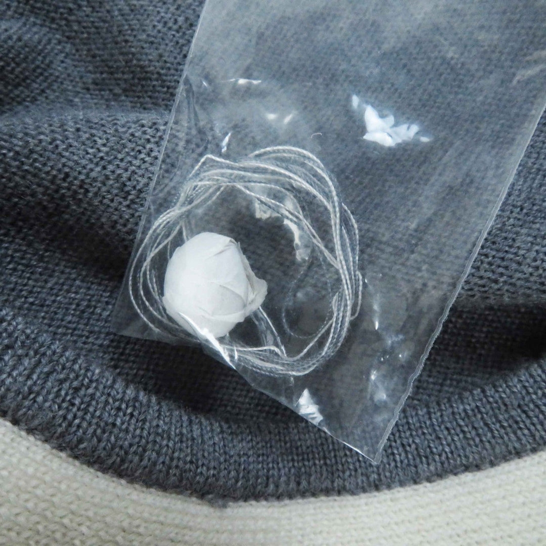 COACH cardigan Outer fabric: 100% wool Gray white Women XS Used Authentic