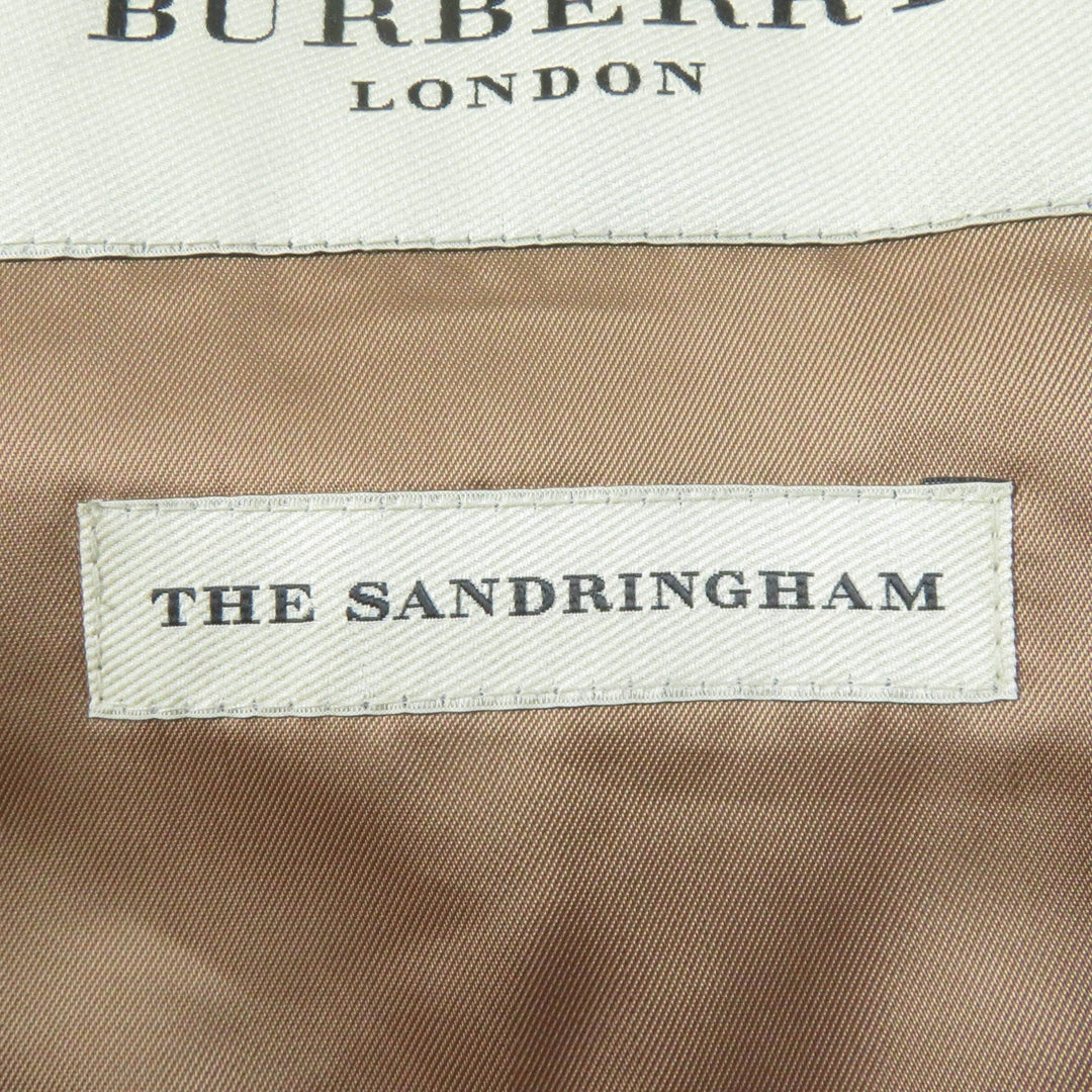 BURBERRY LONDON trench coat Main: 100% cashmere, Part: 66% wool, Part: 22% nylon, Part: 12% cashmere, Sleeve lining: 100% viscose (rayon) Brown SANDRINGHAM Sandringham Women 36 Used Authentic