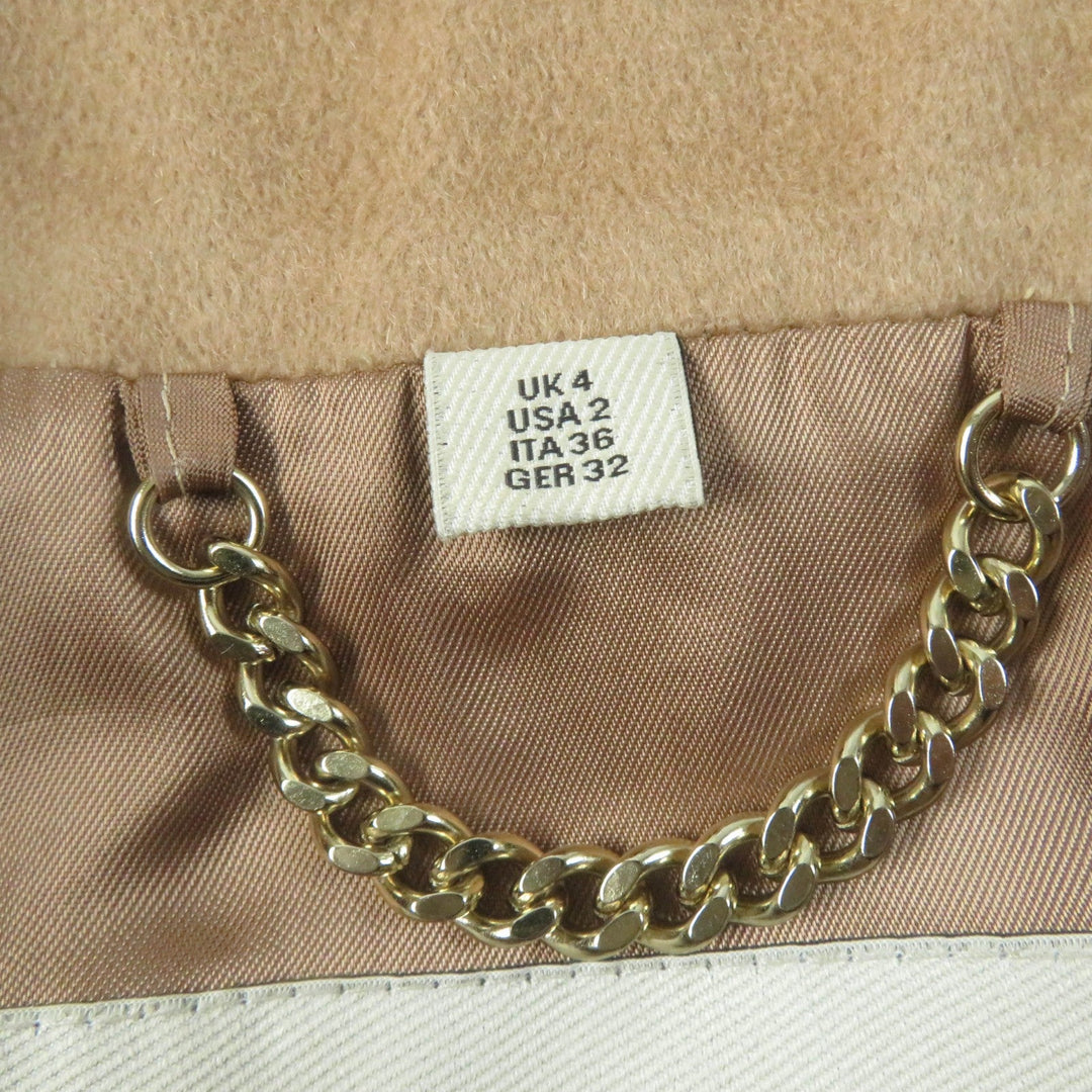 BURBERRY LONDON trench coat Main: 100% cashmere, Part: 66% wool, Part: 22% nylon, Part: 12% cashmere, Sleeve lining: 100% viscose (rayon) Brown SANDRINGHAM Sandringham Women 36 Used Authentic