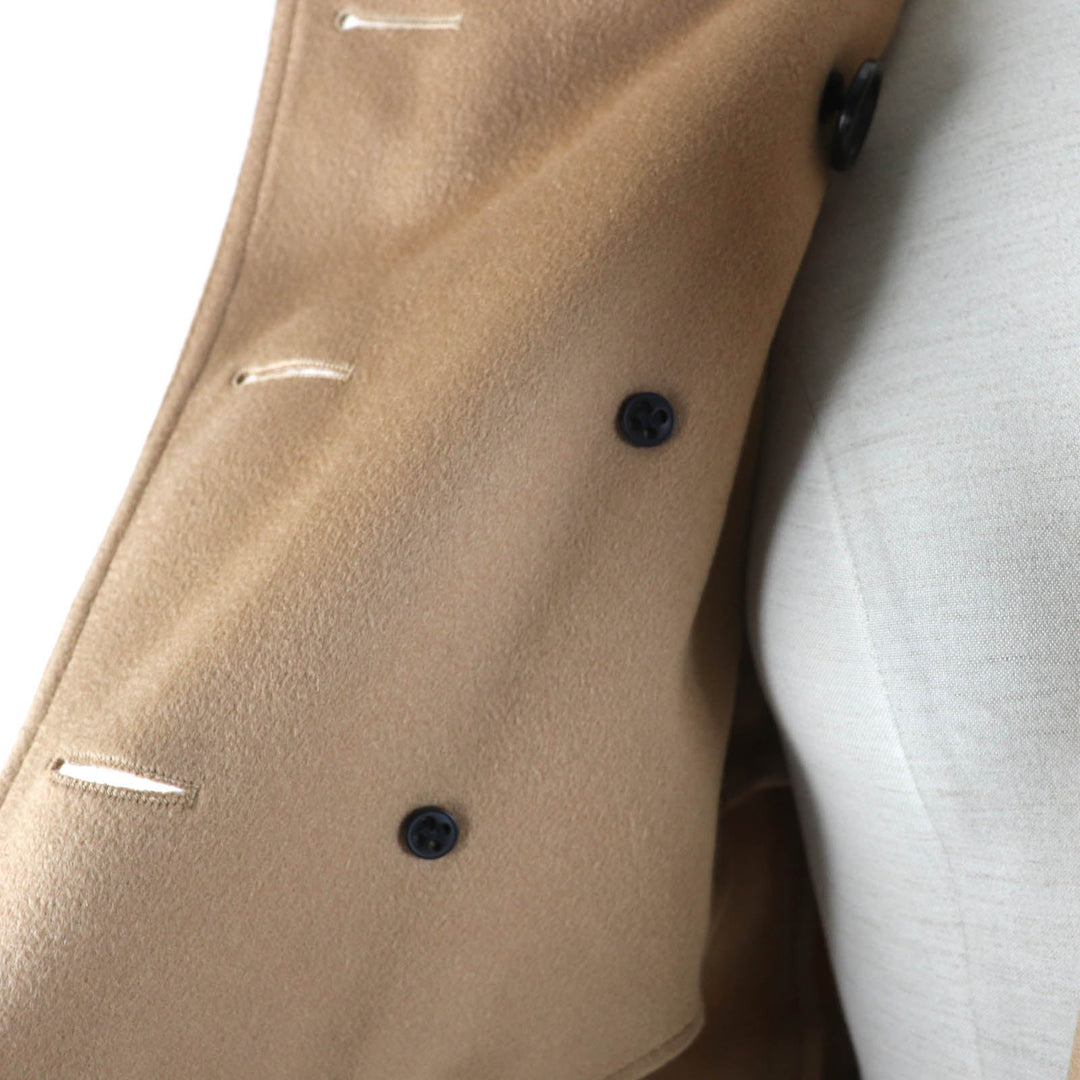 BURBERRY LONDON trench coat Main: 100% cashmere, Part: 66% wool, Part: 22% nylon, Part: 12% cashmere, Sleeve lining: 100% viscose (rayon) Brown SANDRINGHAM Sandringham Women 36 Used Authentic