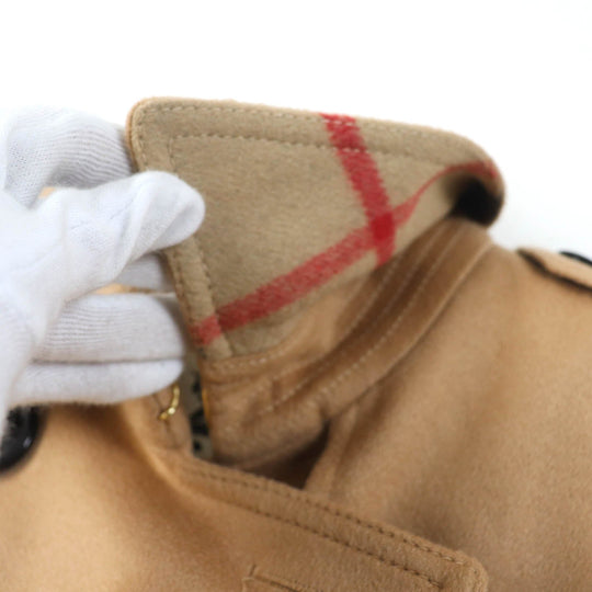 BURBERRY LONDON trench coat Main: 100% cashmere, Part: 66% wool, Part: 22% nylon, Part: 12% cashmere, Sleeve lining: 100% viscose (rayon) Brown SANDRINGHAM Sandringham Women 36 Used Authentic