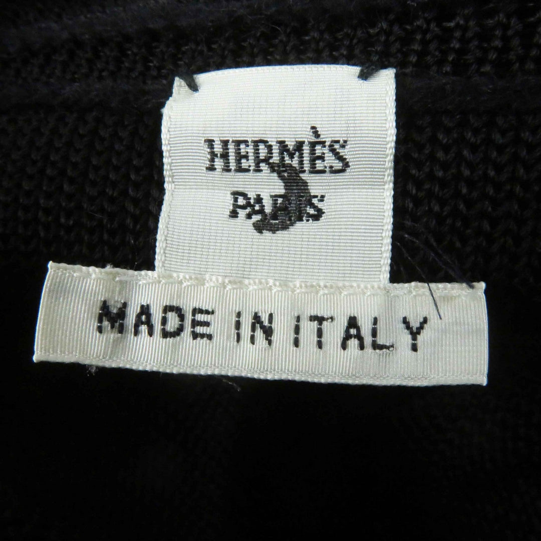 HERMES one piece Outer material: 100% camel, Outer material: 100% rayon black Women 38 Used Authentic