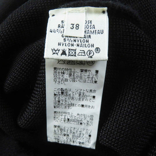 HERMES one piece Outer material: 100% camel, Outer material: 100% rayon black Women 38 Used Authentic