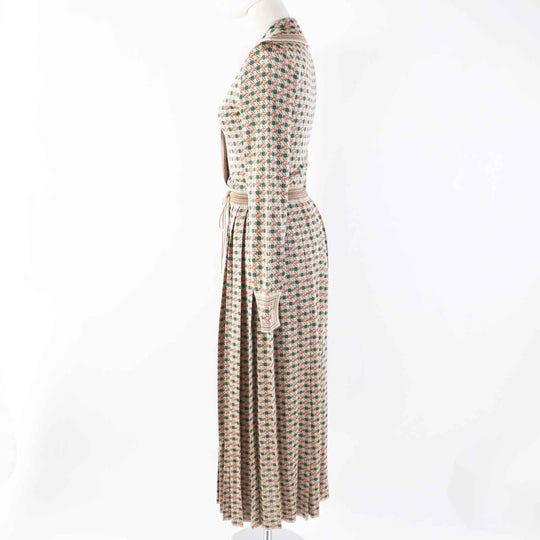 GUCCI one piece 632923 Outer: 80% rayon, Outer: 20% metal fiber, Part: 65% rayon, Part: 16% nylon, Part: 15% metal fiber Multi VISCOSE RAME DRESS Women XS Used Authentic