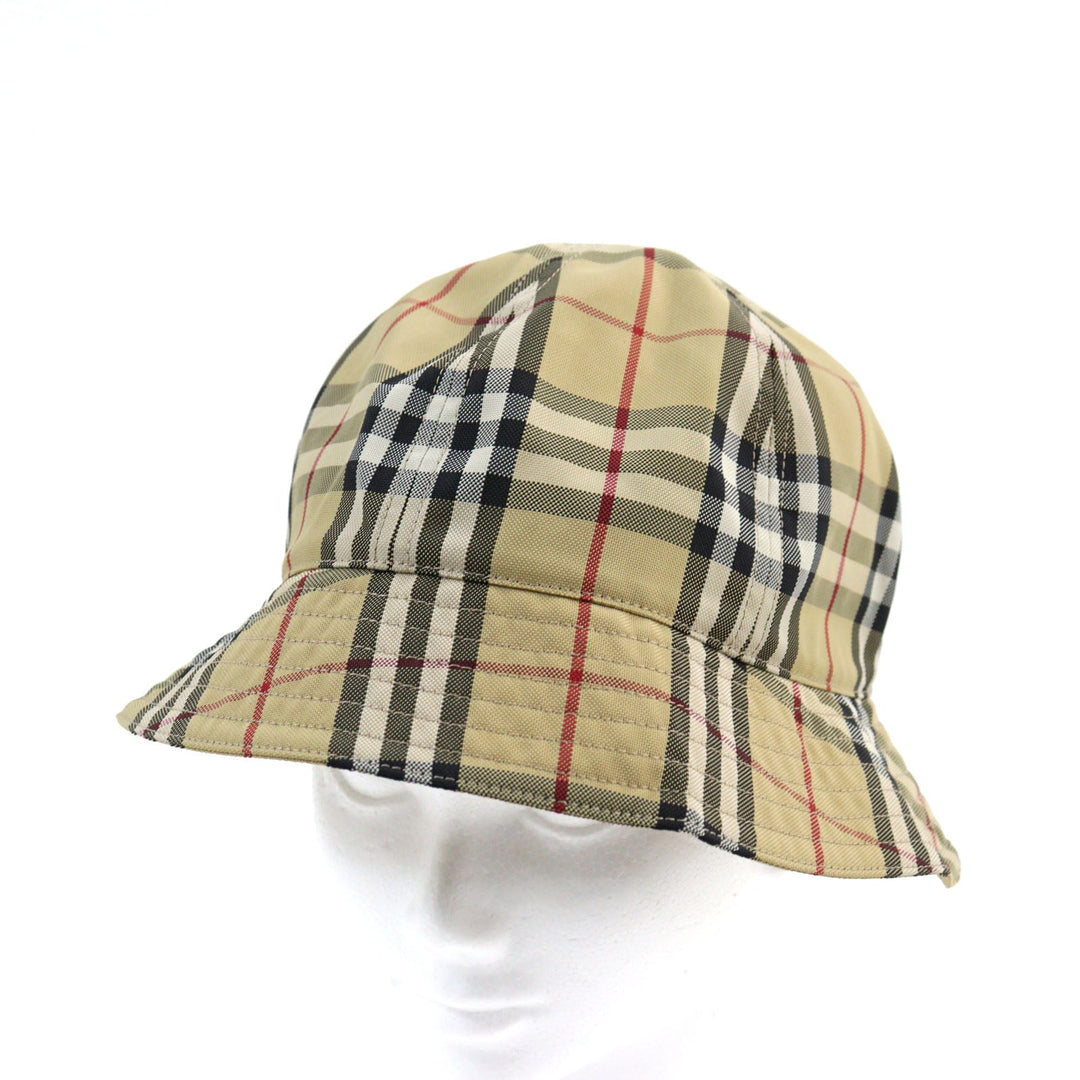 BURBERRY hat 8071150 Main: 100% nylon Beige type unisex(Unisex) L Used Authentic