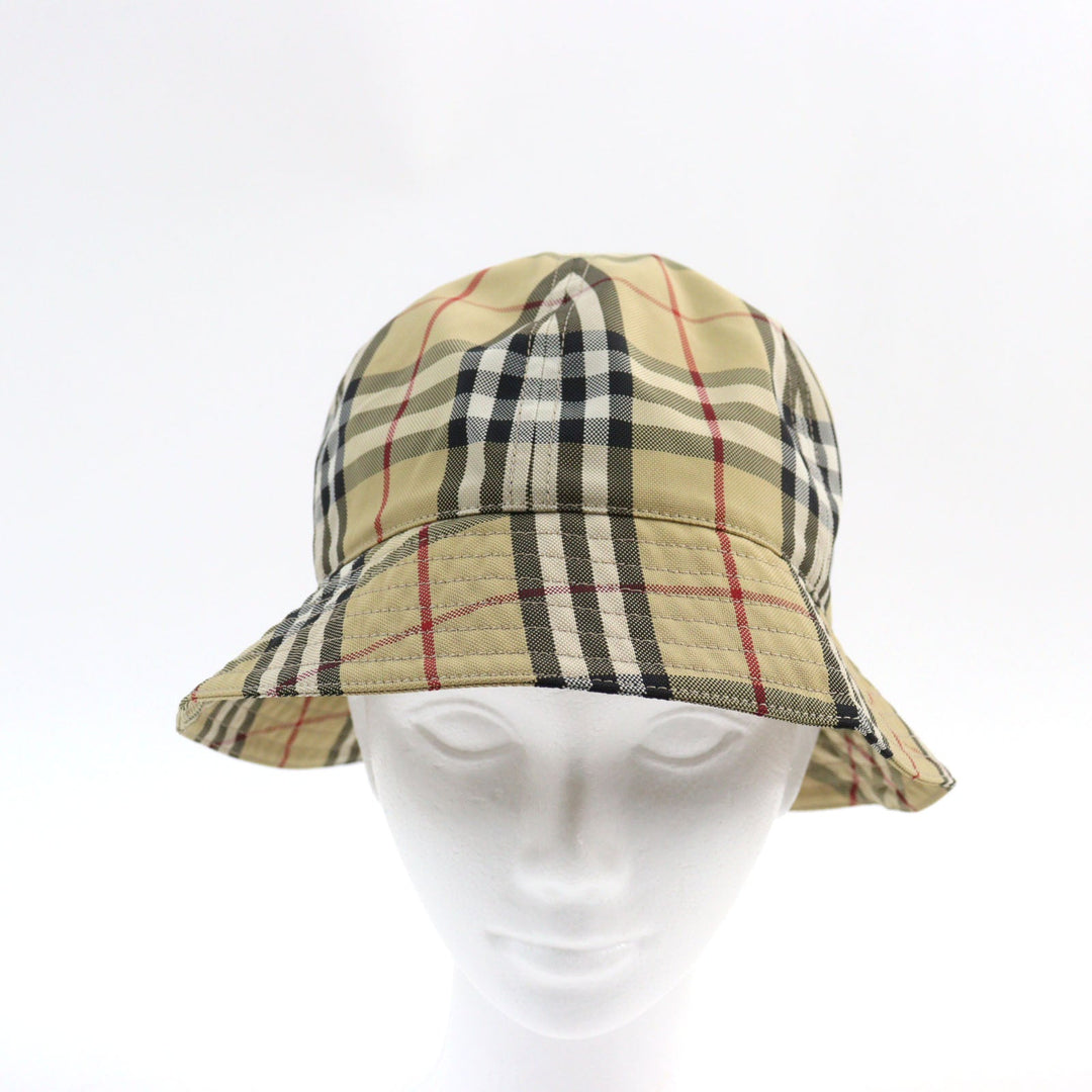 BURBERRY hat 8071150 Main: 100% nylon Beige type unisex(Unisex) L Used Authentic