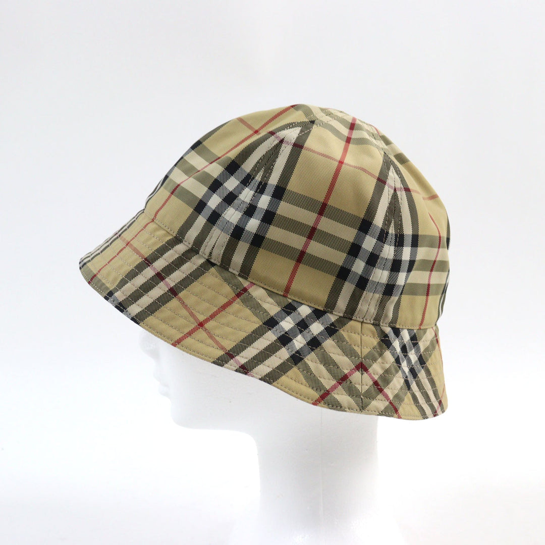 BURBERRY hat 8071150 Main: 100% nylon Beige type unisex(Unisex) L Used Authentic