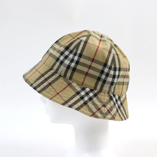BURBERRY hat 8071150 Main: 100% nylon Beige type unisex(Unisex) L Used Authentic