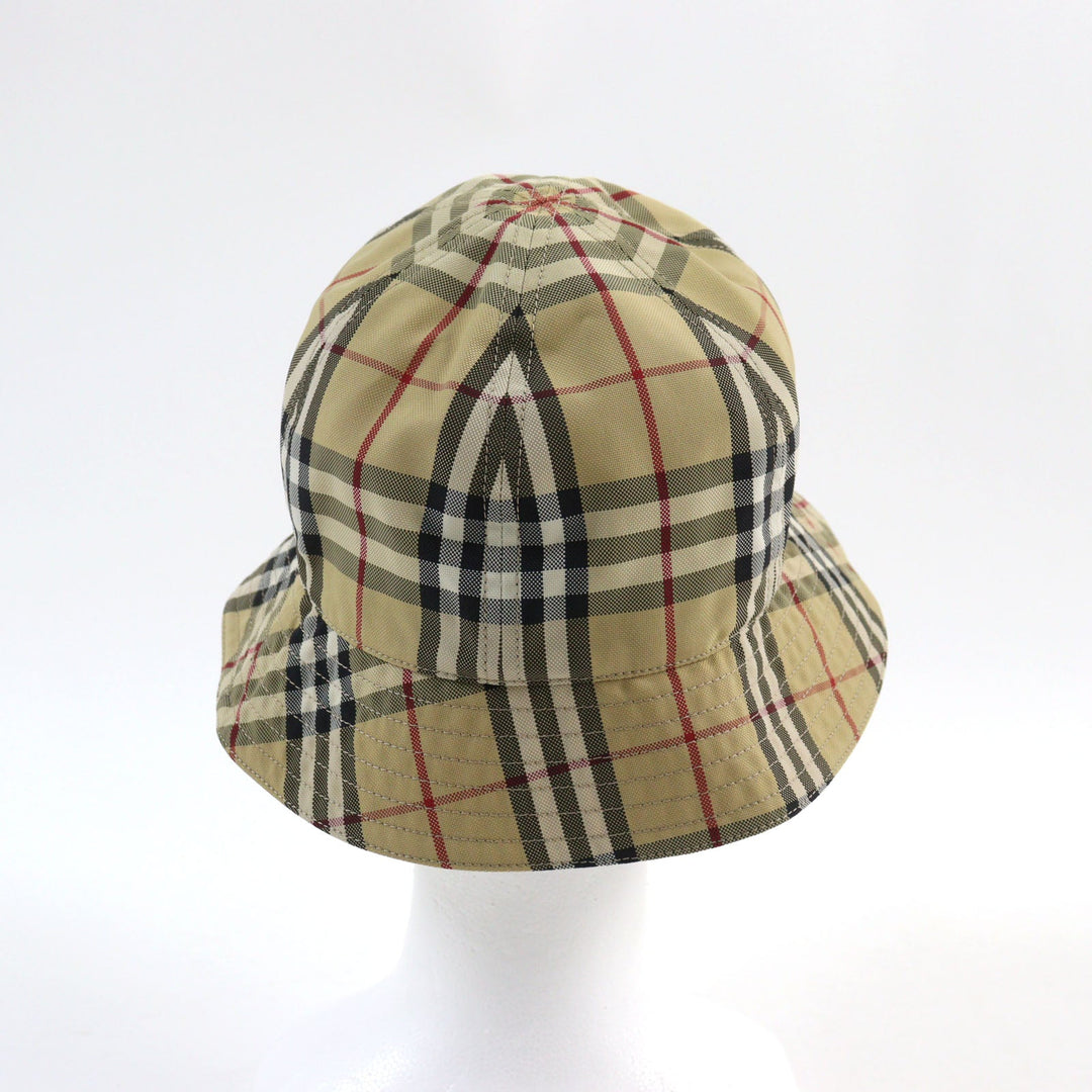 BURBERRY hat 8071150 Main: 100% nylon Beige type unisex(Unisex) L Used Authentic