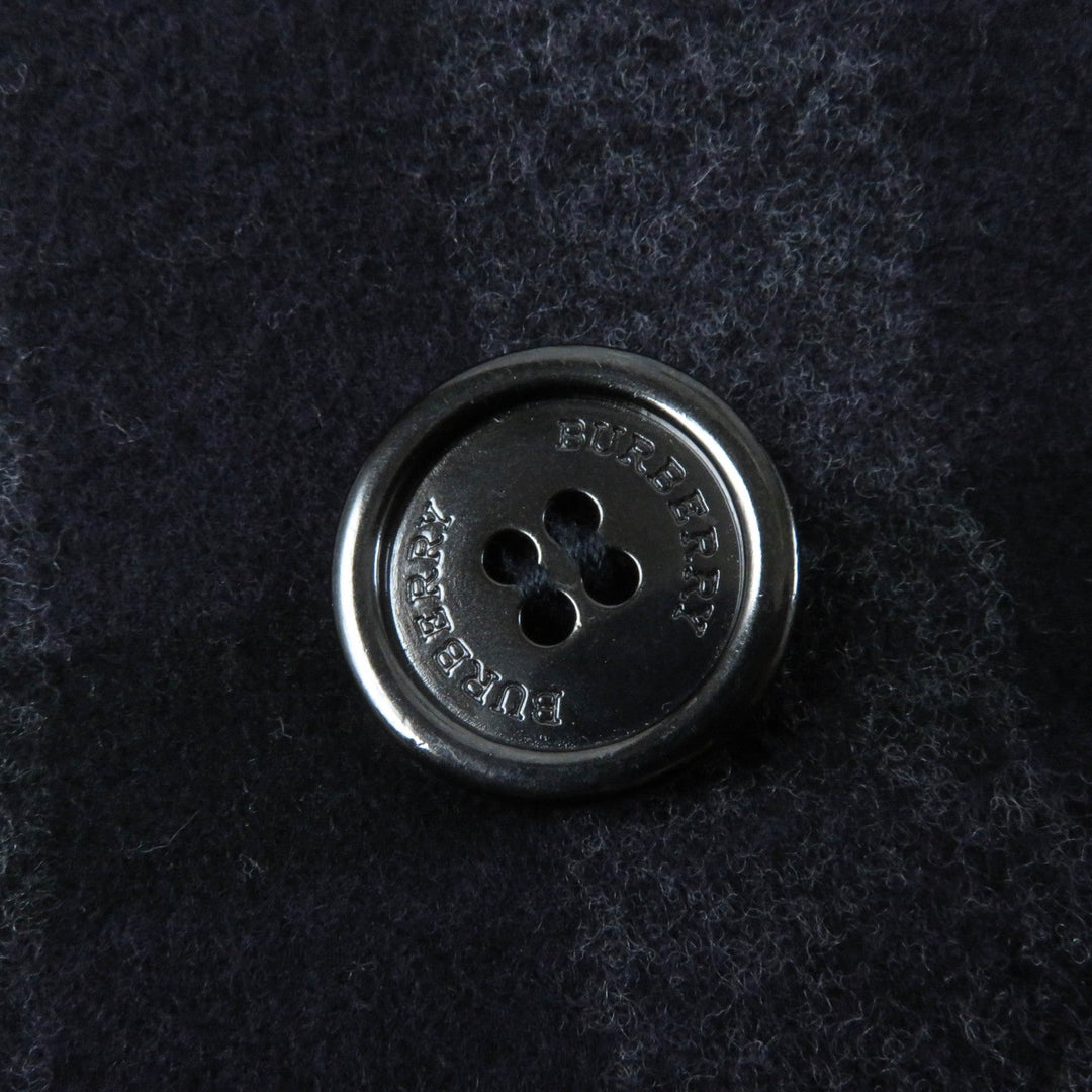 BURBERRY LONDON coat Outer: 84% wool, Outer: 16% polyester, Lining: Cupra, Fur: Mouton Purple gray Women 38 Used Authentic