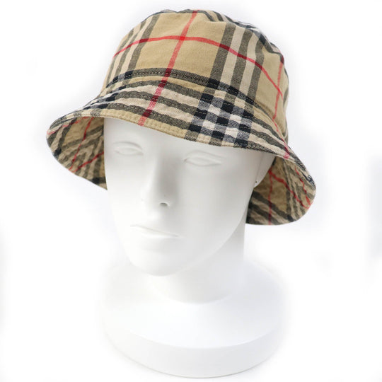 BURBERRY hat 8075657 Main: 100% cotton Beige type mens M Used Authentic