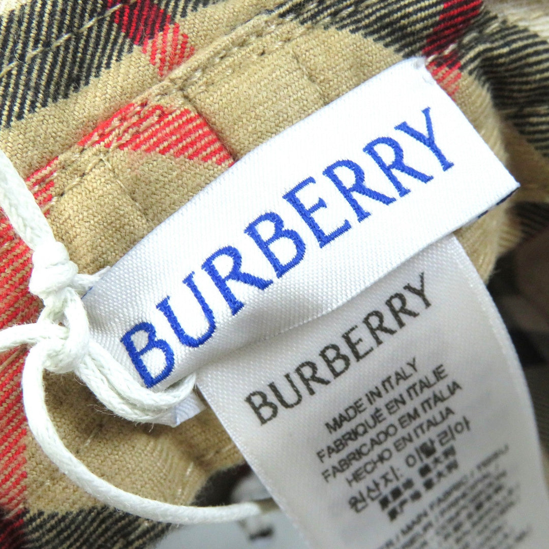 BURBERRY hat 8075657 Main: 100% cotton Beige type mens L Used Authentic