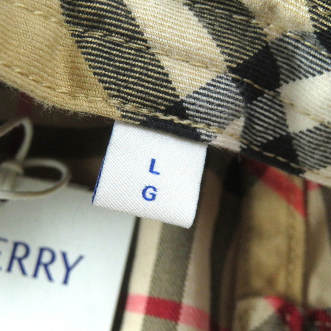 BURBERRY hat 8075657 Main: 100% cotton Beige type mens L Used Authentic