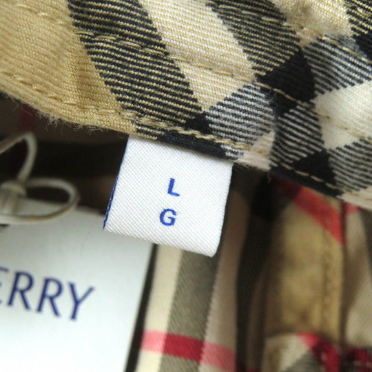 BURBERRY hat 8075657 Main: 100% cotton Beige type mens L Used Authentic