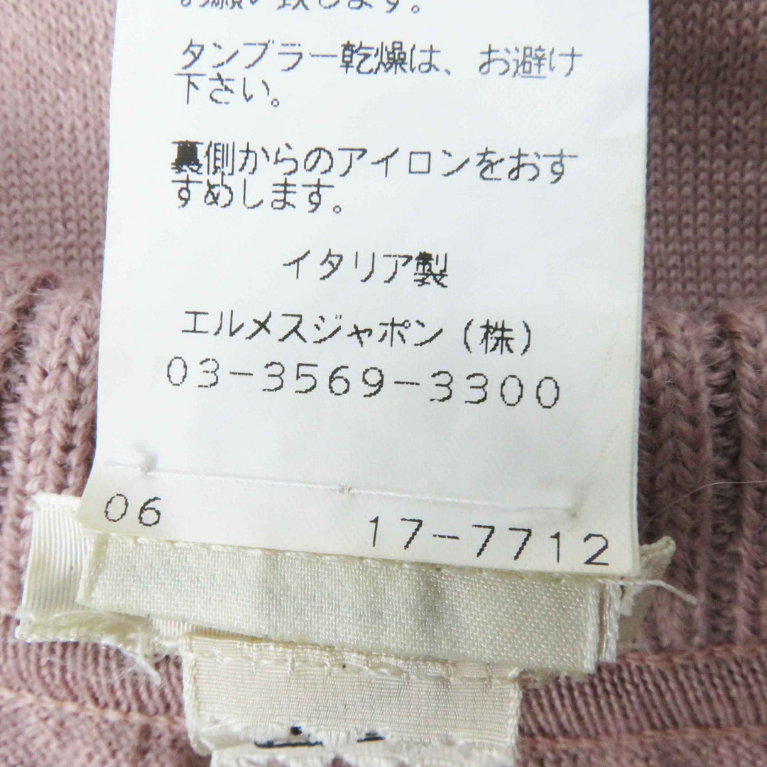 HERMES one piece Main: 100% silk, Main: 100% alpaca pink JUNGLE LOVE Women 36 Used Authentic