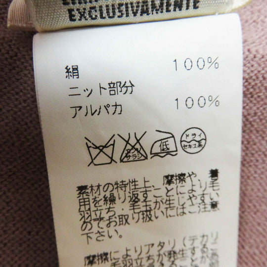 HERMES one piece Main: 100% silk, Main: 100% alpaca pink JUNGLE LOVE Women 36 Used Authentic