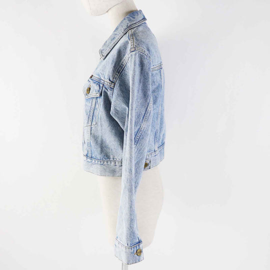 COACH Denim Jacket CS109 Main: 100% cotton, Leather part: Cowhide Light blue Women XS Used Authentic