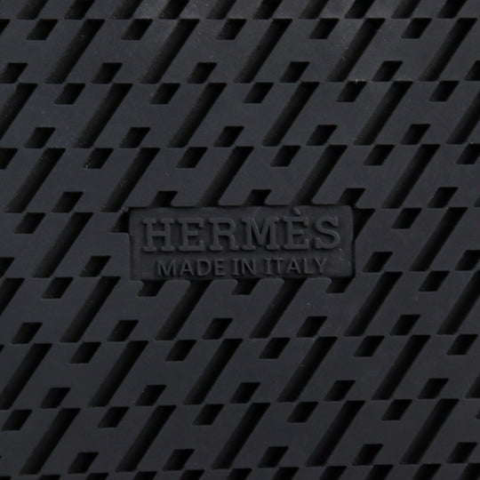 HERMES Sandals Main�FEpsom black Jackson mens 44 Used Authentic