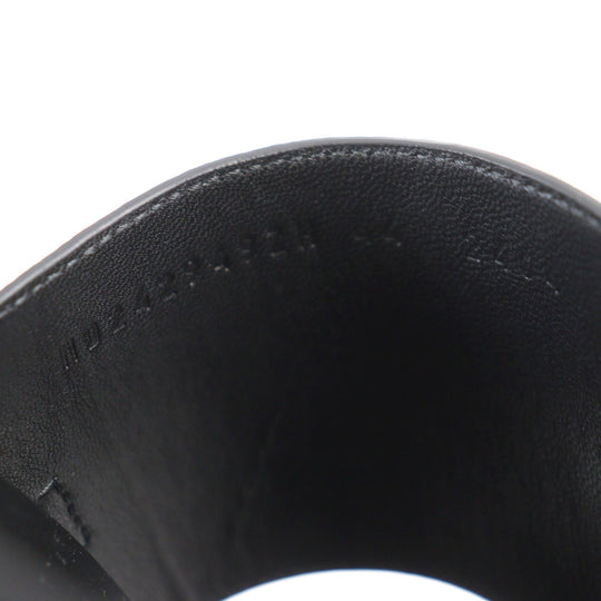 HERMES Sandals Main�FEpsom black Jackson mens 44 Used Authentic