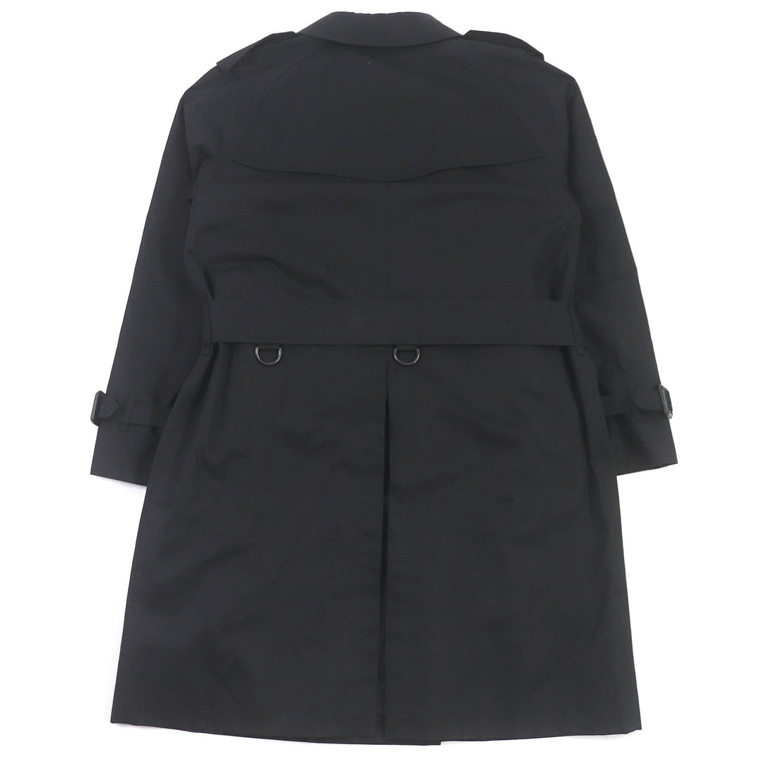 BURBERRY LONDON trench coat Outer: 100% cotton, Sleeve lining: polyester, Lining: cotton, Leather part: cowhide, Liner: 100% wool black mens L Used Authentic