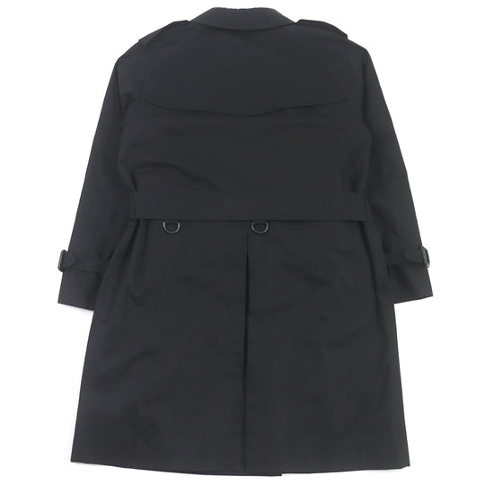 BURBERRY LONDON trench coat Outer: 100% cotton, Sleeve lining: polyester, Lining: cotton, Leather part: cowhide, Liner: 100% wool black mens L Used Authentic