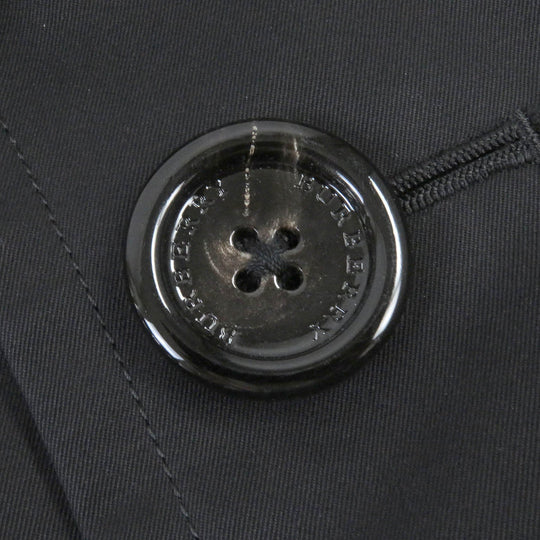 BURBERRY LONDON trench coat Outer: 100% cotton, Sleeve lining: polyester, Lining: cotton, Leather part: cowhide, Liner: 100% wool black mens L Used Authentic