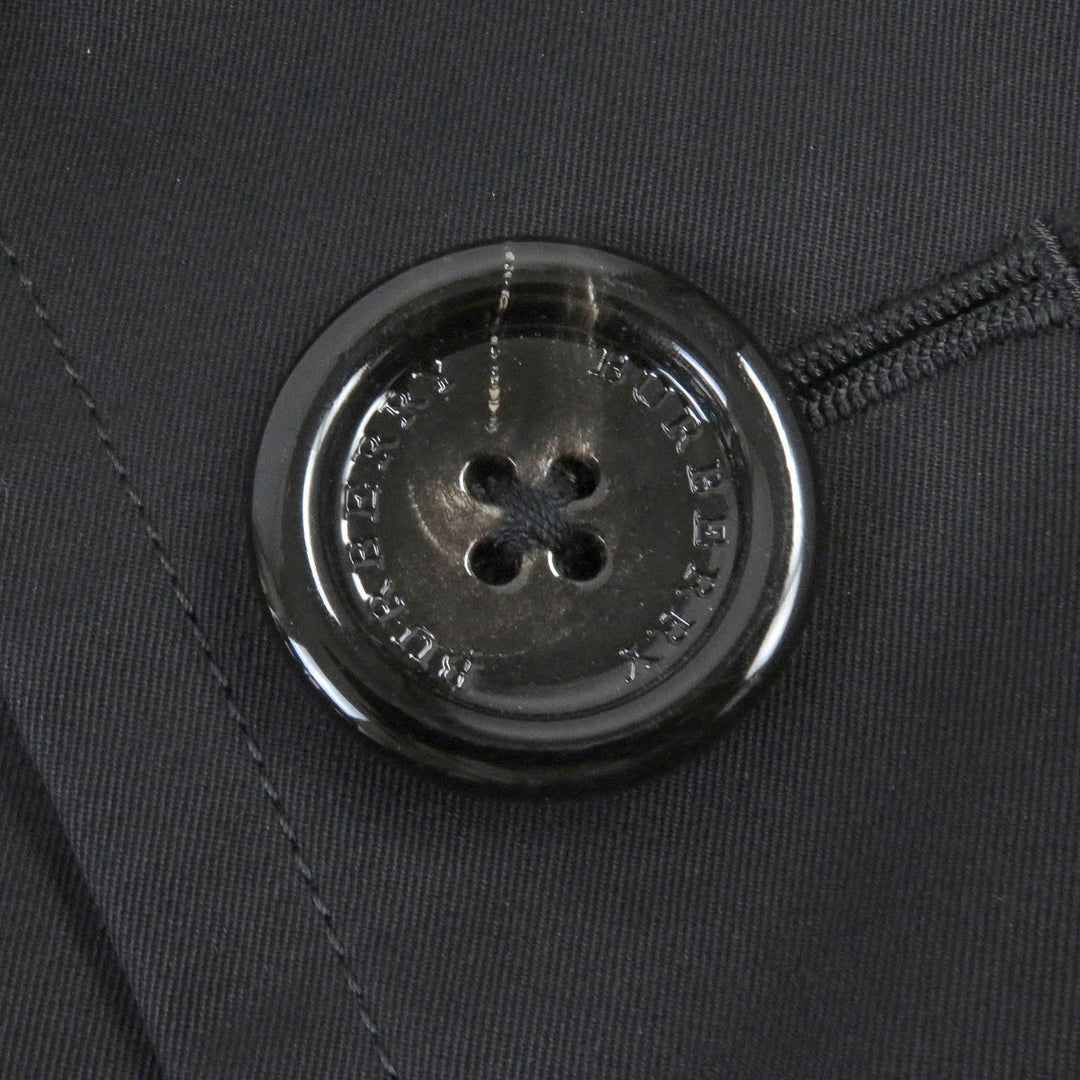 BURBERRY LONDON trench coat Outer: 100% cotton, Sleeve lining: polyester, Lining: cotton, Leather part: cowhide, Liner: 100% wool black mens L Used Authentic