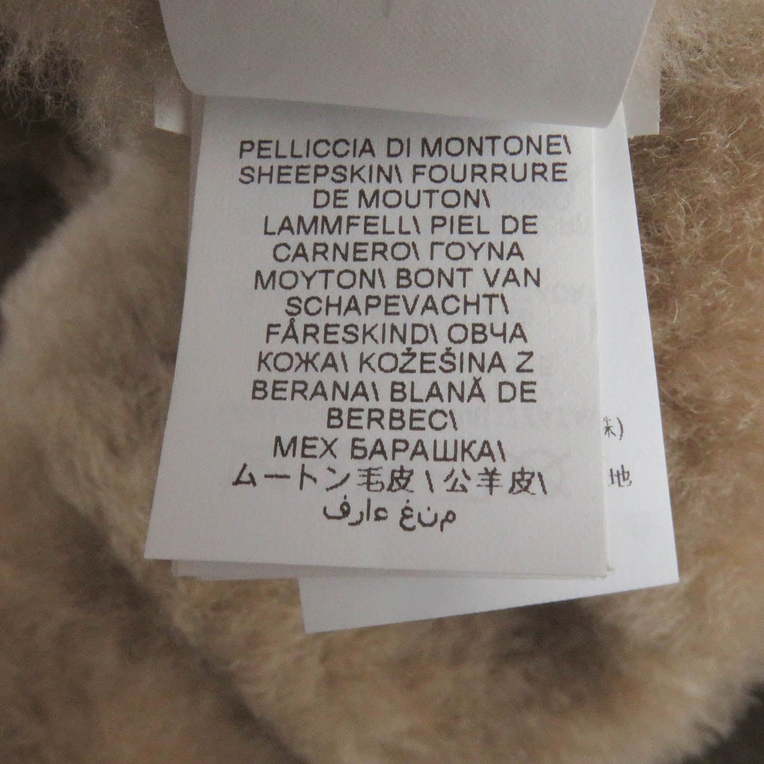 Brunello Cucinelli Mouton coat MPMSC1651 Main: 100% mouton, part: 100% cotton beige mens L Used Authentic
