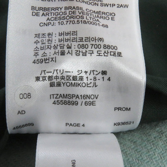 BURBERRY Duffel coat 4558899 Main: 100% wool green mens 46 Used Authentic