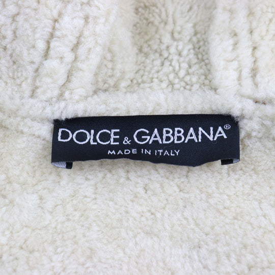 DOLCE&GABBANA Jacket G9X73G/G7NB5 Main: 100% sheepskin, Fur: 100% coyote light brown mens 46 Used Authentic