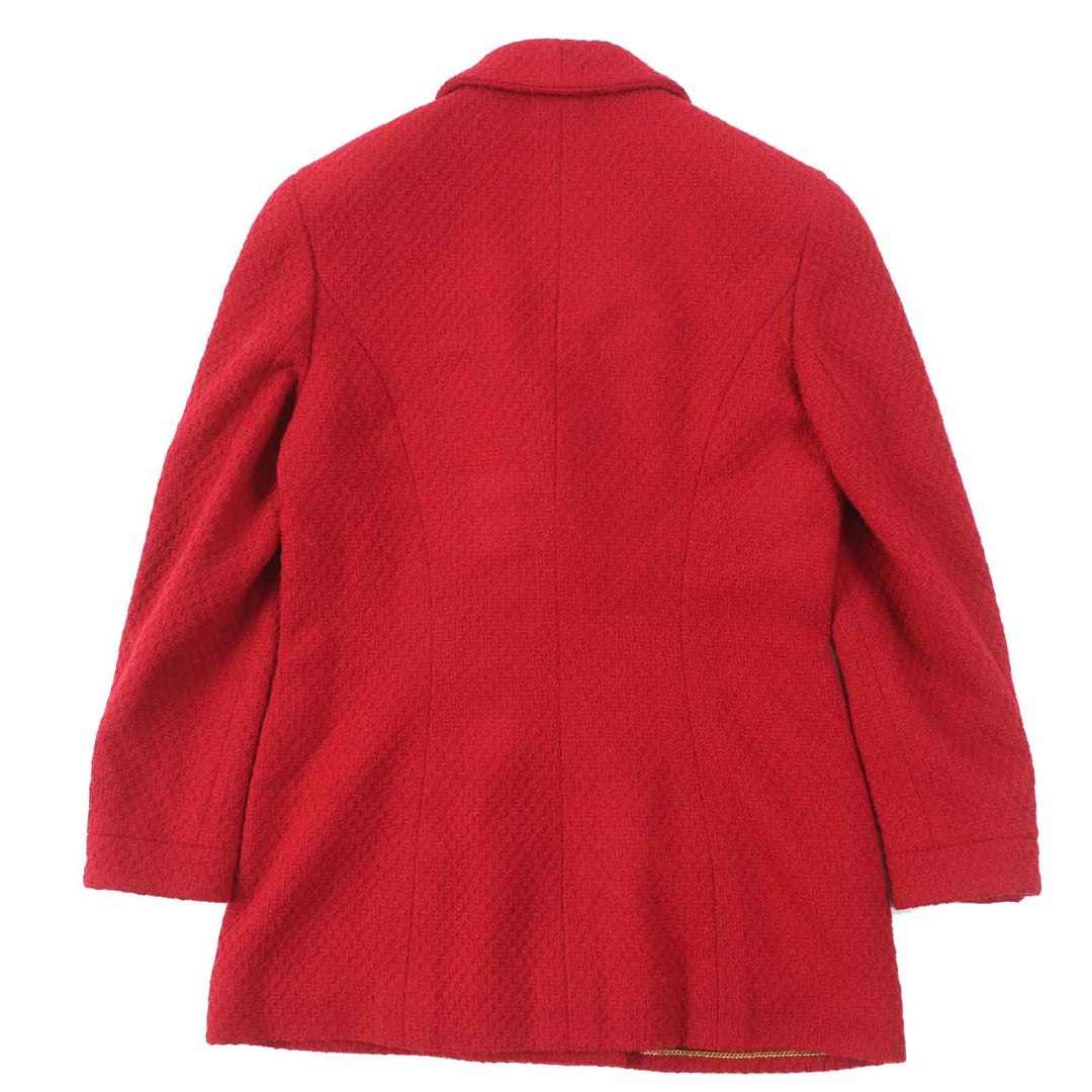 CHANEL setup 20450 Outer: 99% wool, Outer: 1% Lycra, Lining: 100% silk Red Women 38 Used Authentic