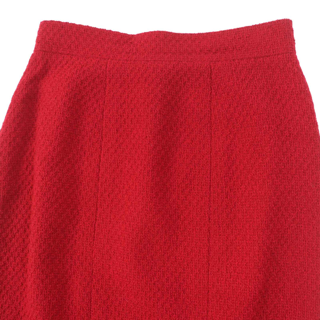 CHANEL setup 20450 Outer: 99% wool, Outer: 1% Lycra, Lining: 100% silk Red Women 38 Used Authentic