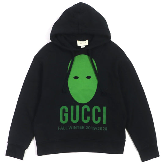GUCCI Hoodie 475374 Main: 100% cotton black MANIFESTO mens S Used Authentic