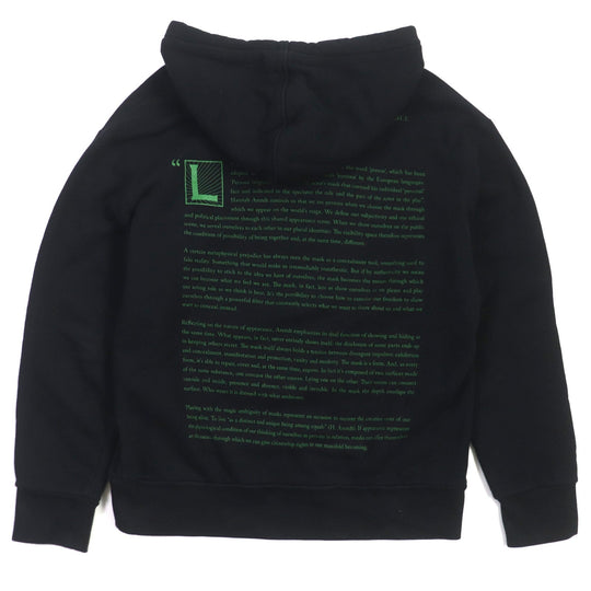 GUCCI Hoodie 475374 Main: 100% cotton black MANIFESTO mens S Used Authentic