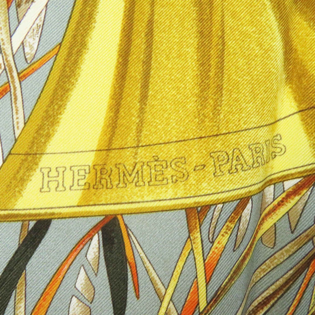 HERMES scarf Main: 100% silk Multi Carre90 CHASSE au BOIS forest hunting Women Used Authentic
