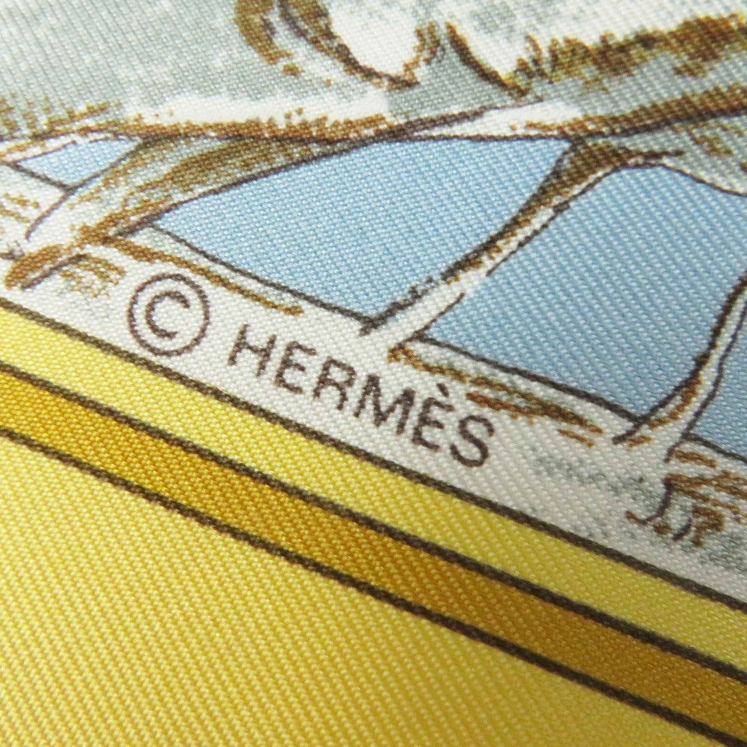 HERMES scarf Main: 100% silk Multi Carre90 CHASSE au BOIS forest hunting Women Used Authentic