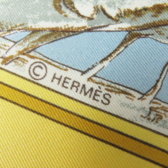 HERMES scarf Main: 100% silk Multi Carre90 CHASSE au BOIS forest hunting Women Used Authentic