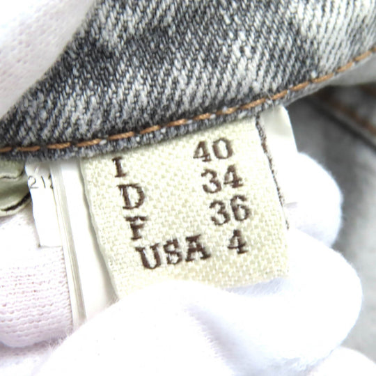 Brunello Cucinelli Denim pants cotton gray Women 40 Used Authentic