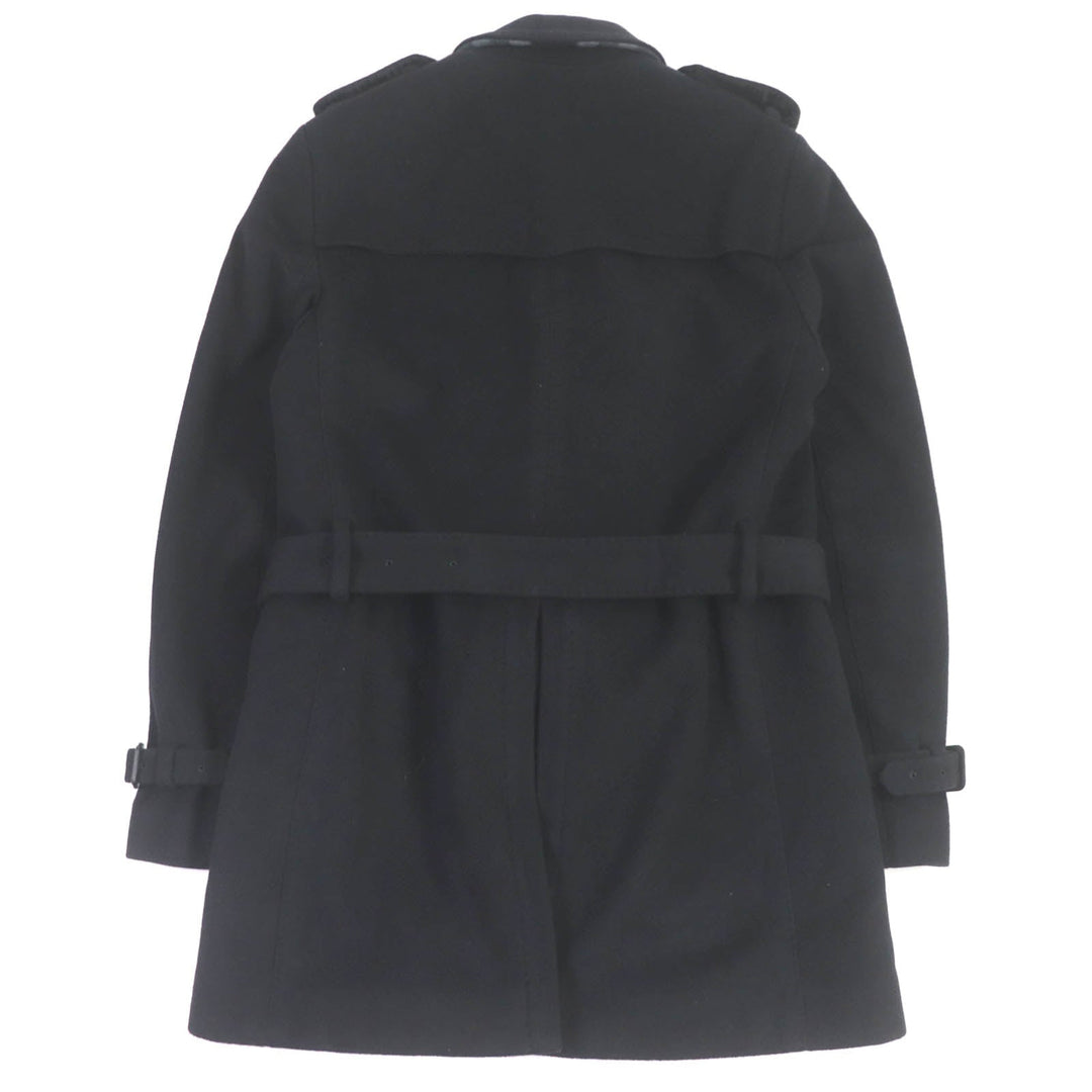 BURBERRY LONDON trench coat 387791 Outer: 80% virgin wool, Outer: 20% cashmere, Lining: 100% rayon, Part: 55% acetate, Part: 45% rayon black mens 46 Used Authentic