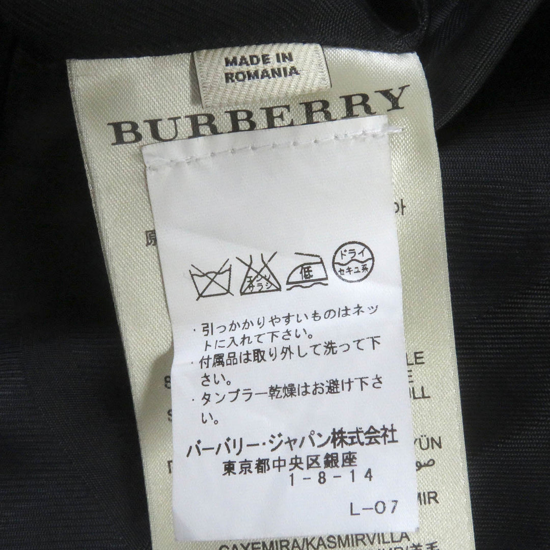 BURBERRY LONDON trench coat 387791 Outer: 80% virgin wool, Outer: 20% cashmere, Lining: 100% rayon, Part: 55% acetate, Part: 45% rayon black mens 46 Used Authentic