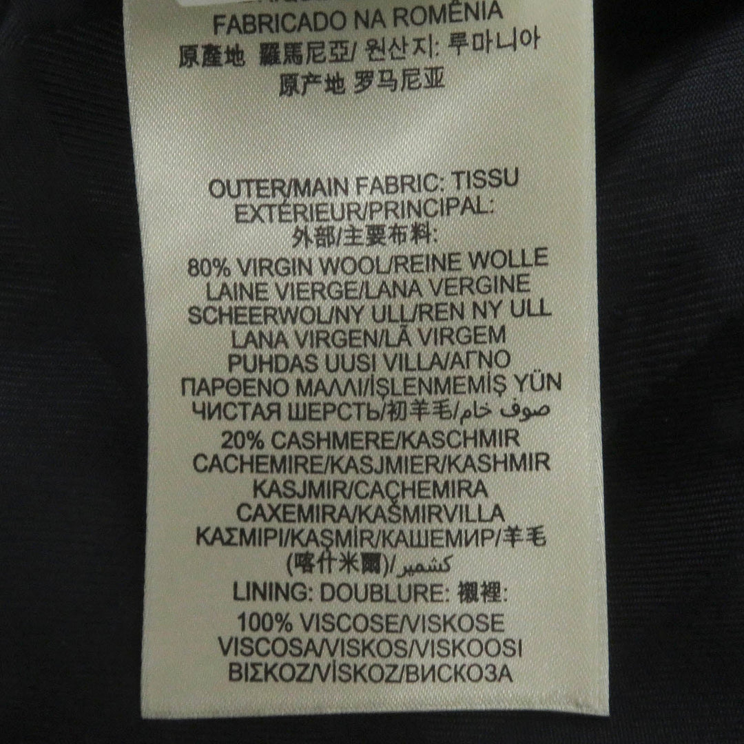 BURBERRY LONDON trench coat 387791 Outer: 80% virgin wool, Outer: 20% cashmere, Lining: 100% rayon, Part: 55% acetate, Part: 45% rayon black mens 46 Used Authentic