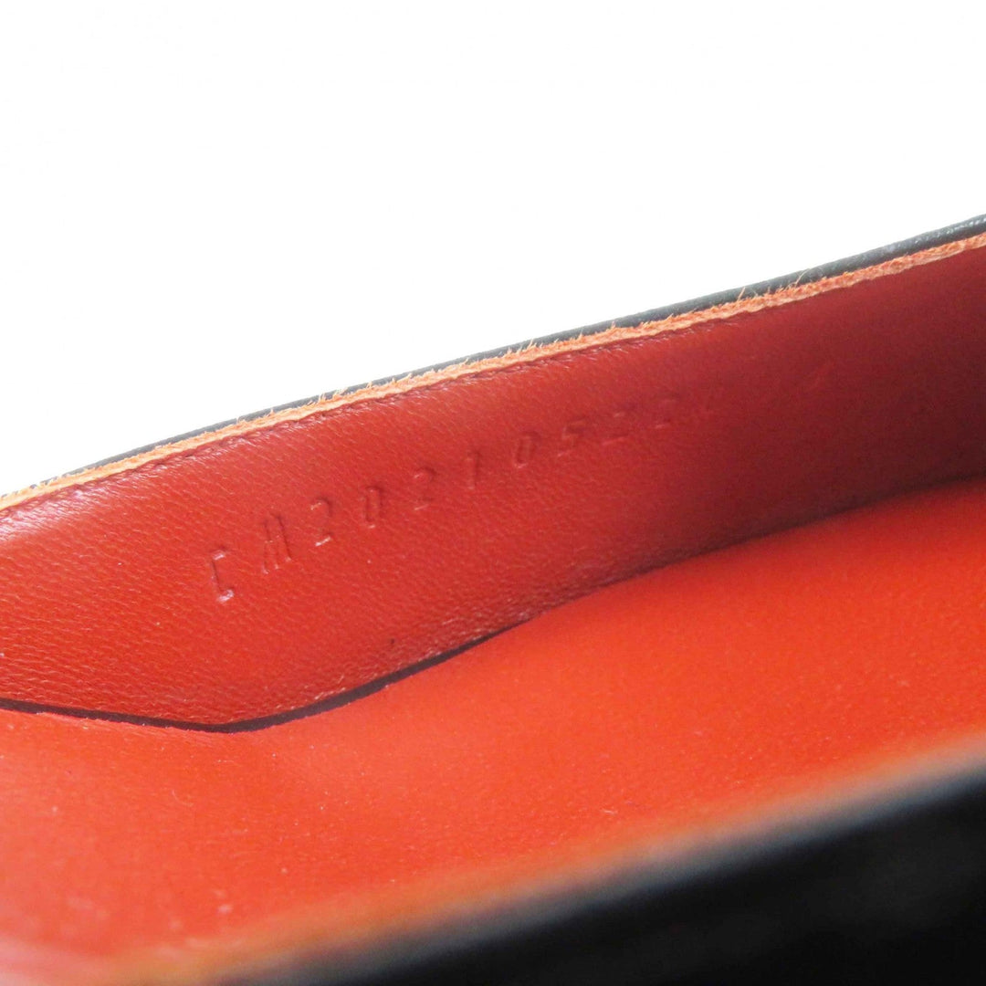 HERMES pumps Main: Leather black Baby 55 Women 37 1/2 Used Authentic