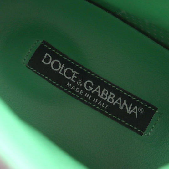 DOLCE&GABBANA High cut sneakers CS1234 Main: Canvas Khaki green mens 7.5 Used Authentic