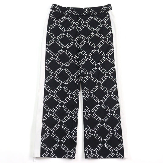 VALENTINO Pants RV0MD01BTPB Outer material: 56% nylon, Outer material: 44% cotton, Part: 100% cotton Black White mens S Used Authentic
